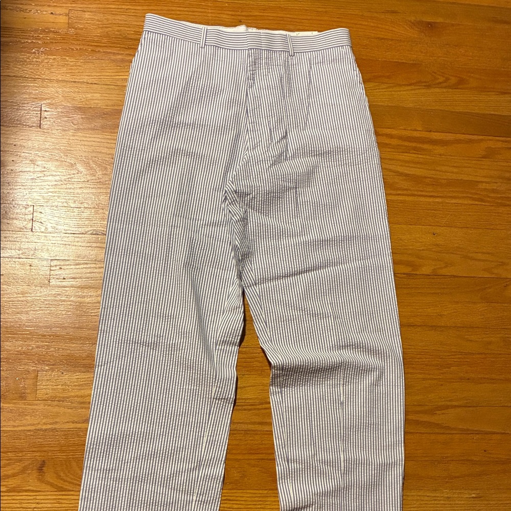 Classic Striped Chinos - Blue and White